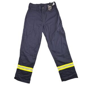 Workrite FR Flame Resistant Pants Navy Blue Reflective Tape 28x31 Westex CAT 2